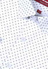 Printed White & Black Shirt